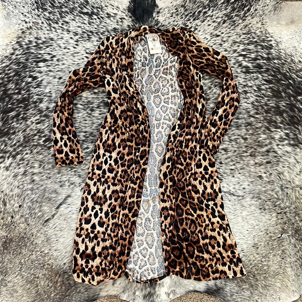 Velvet Leopard Duster/Kimono